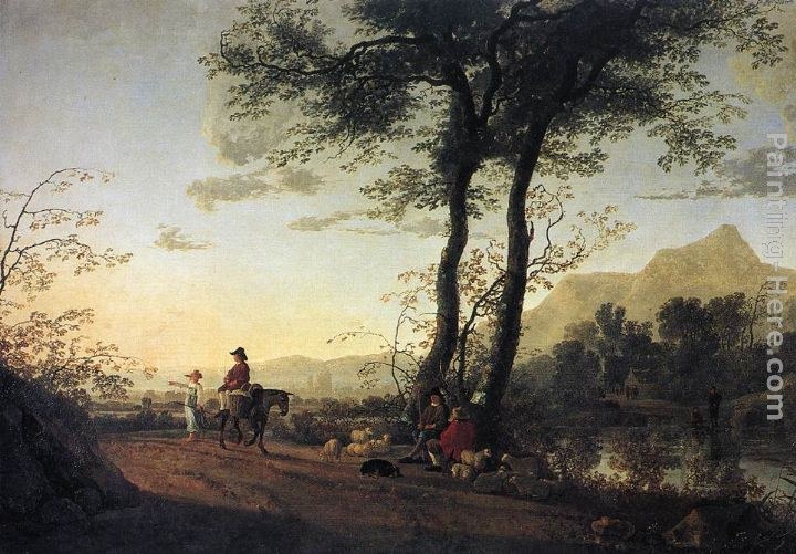 Aelbert Cuyp A Road near a River
